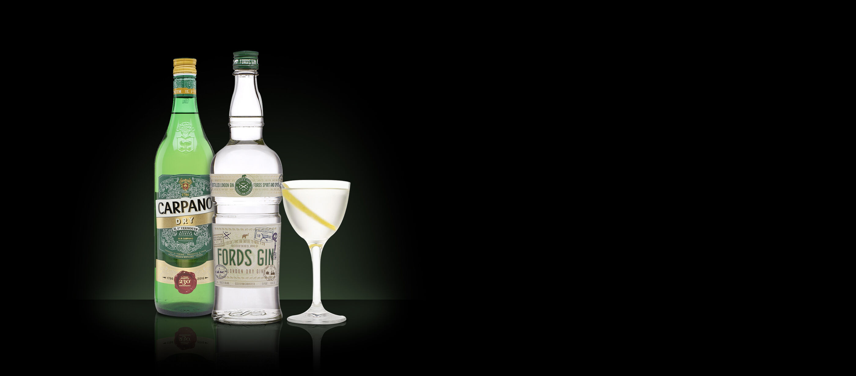 Fords Gin Dry Martini Cocktail